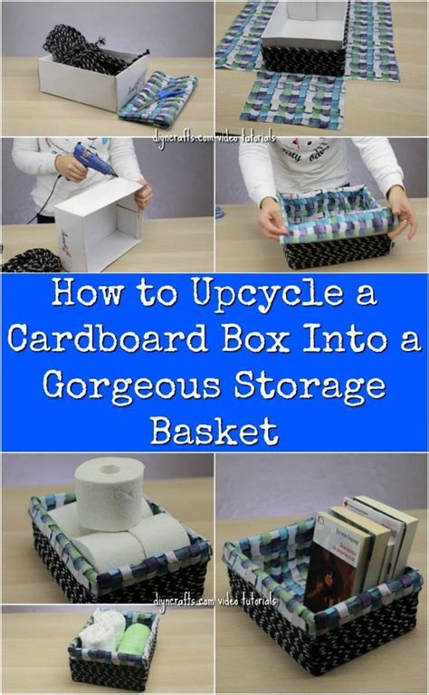 Cardboard Box Storage Diy Storage Boxes Cardboard Box Crafts Storage