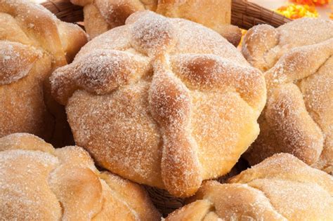 Sweet Bread Called Bread Of The Dead Pan De Muerto Enjoyed During Day