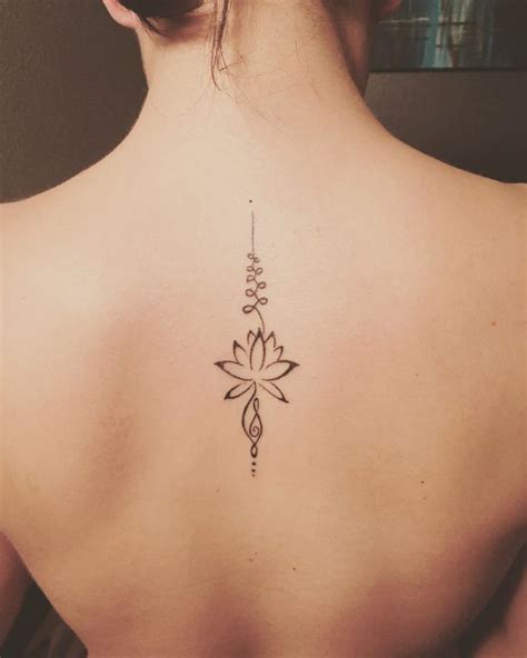 Unalome With Lotus Tattoo Pattern Tattoo Unalome Tattoo Tiny Tattoos