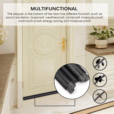 Flexible Door Bottom Sealing Strip Sound Proof Noise Reduction Under Door Draft Stopper Dust