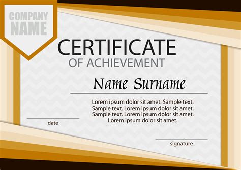 Certificate of achievement template. Horizontal. Winning the ...