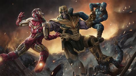 Avengers Endgame Fighting Wallpaperhd Superheroes Wallpapers4k