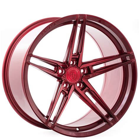 20 Staggered Rohana Wheels Rfx15 Gloss Red Flow Formed Rims Rh047 2