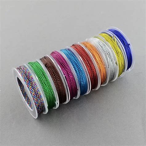 1mm Jewelry Braided Thread Nylon Fibre Cords Mixed Color 10mm About