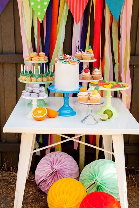 Colorful Cutie And Tutti Frutti 2nd Birthday Party Hostess With The