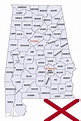 List of All Counties in Alabama – Countryaah.com