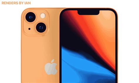 رندر های گوشی آیفون 13 اپل خبر از رنگ های نارنجی برنزی و رز صورتی برای