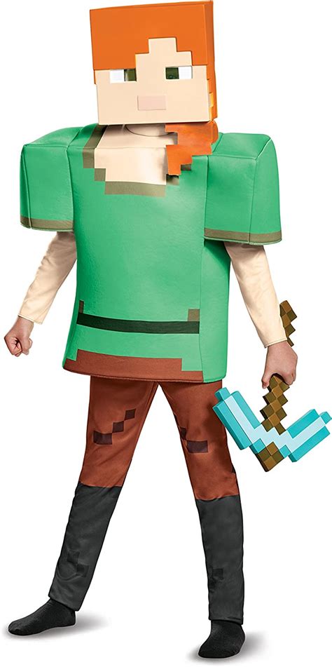 Disguise Costumes Alex Deluxe Minecraft Costume Multicolor Large 10