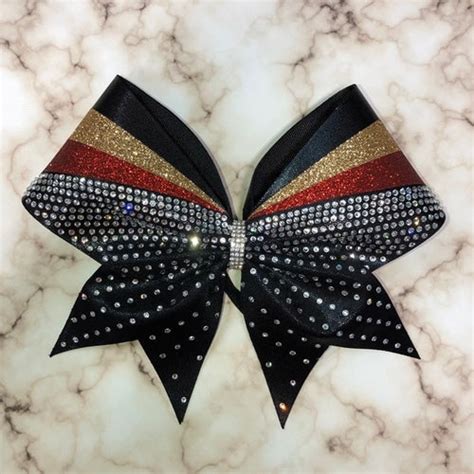 Rhinestone Cheer Bow Cheer Bows Competition Bow Etsy