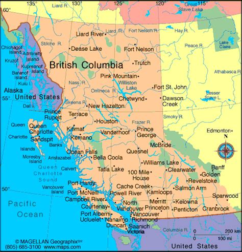 British Columbia Map Infoplease