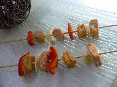 Brochettes de saumon et cabillaud marinés au citron Recette Ptitchef