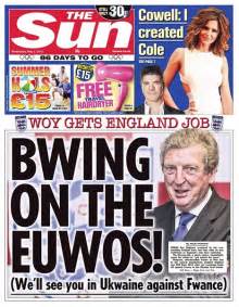 The Sun Headline On Roy Hodgson Is Unacceptable Say Fa Daily Mail