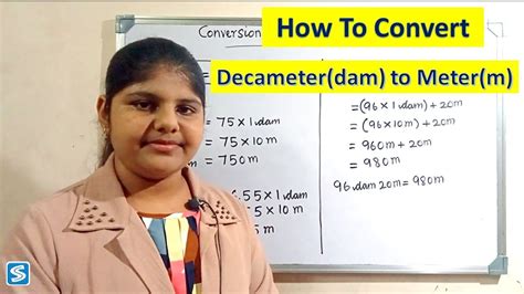 How To Convert Decameter To Meter Conversion Of Decameter To Meter