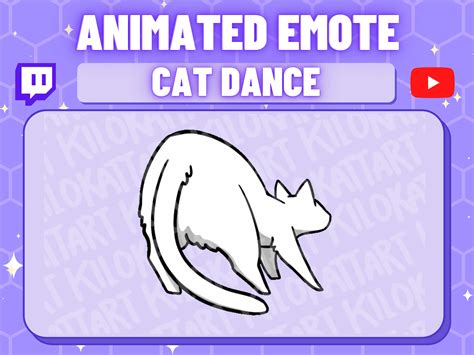 Twitch Emote Animated Dancing Cat Funny Meme Emote Cartoon Meme Emote