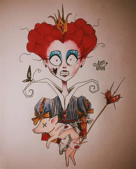Queen Of Hearts ~ Alice In Wonderlandoff With Her Head Tim