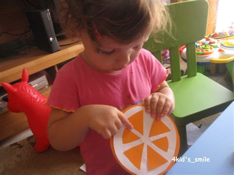 4kidssmile Orange Craft Fruity Project
