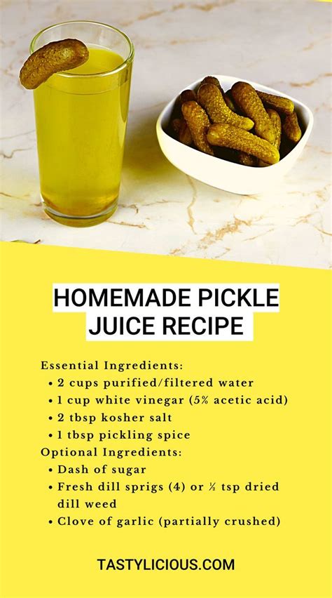 Easy Pickle Juice Recipe Homemade Pickle Juice Recipe How To Make