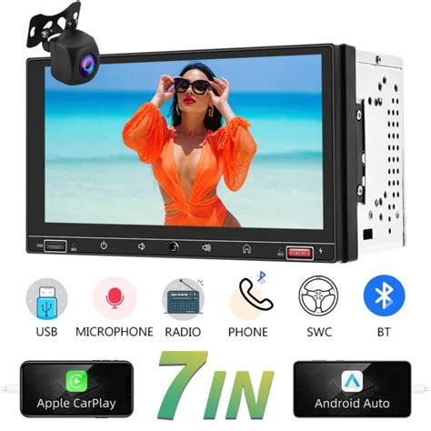 7and Double 2din Car Stereo Apple Carplay Android Auto Play Mp5 Radio