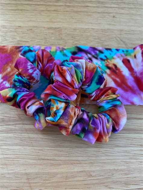 Tie Dye Scrunchies 2 For 400 Custom Designs Handmade With Etsy