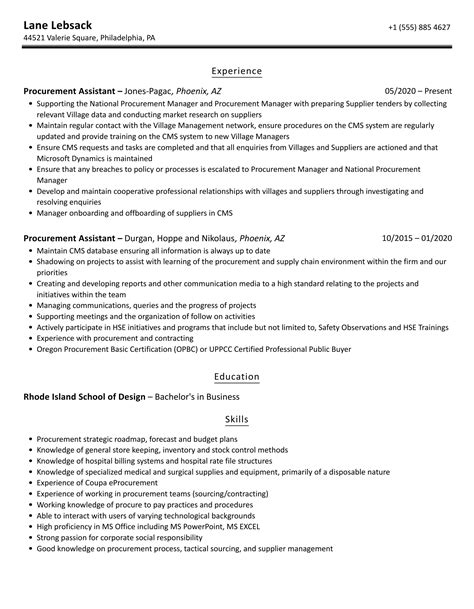 Purchasing Assistant Resume Template Kickresume My XXX Hot Girl