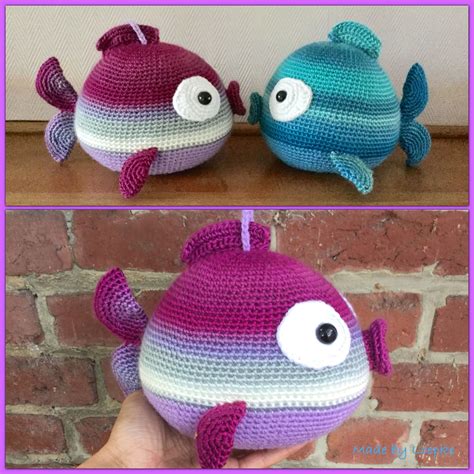 Crocheted Fatty Fish Crochet Animal Amigurumi Amigurumi Doll Crochet