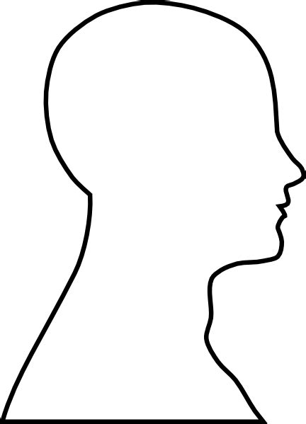 Blank Head Coloring Page Clipart Best