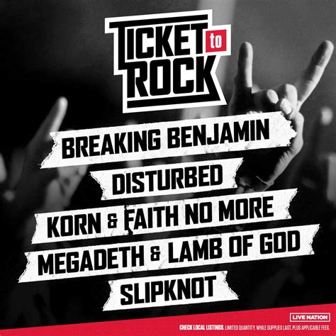 Multi Show Ticket Package ‘ticket To Rock Returns For 2020 Edition
