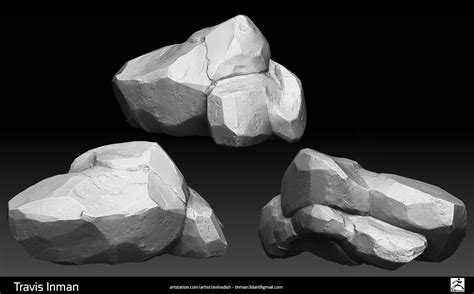 Artstation Zbrush Sculpt Rock