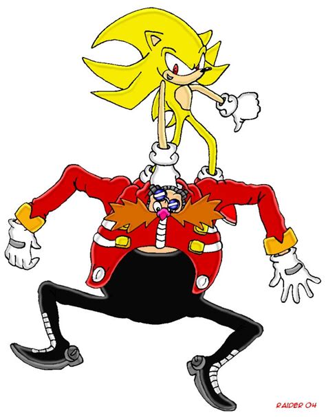Super Sonic And Eggman By Acrid On Deviantart