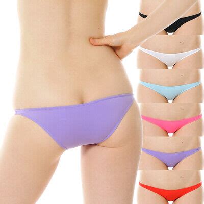 Japanese Super Low Butt Crack Cheeky Bikini Panties Stretchy Made In Japan L Picclick Uk