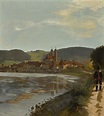 HANS THOMA | The Rhine at Säckingen in the Black Forest | 19th Century ...