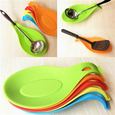 Walbest Kitchen Silicone Spoon Mat Rest Spoon Holder For Stove Top