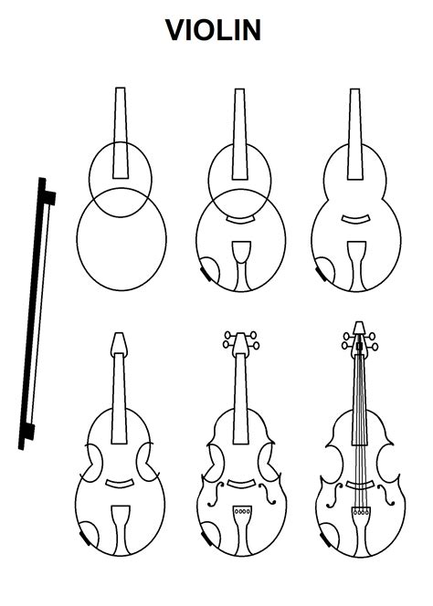 How To Draw A Violin