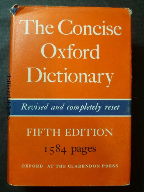 The Concise Oxford Dictionary 1964