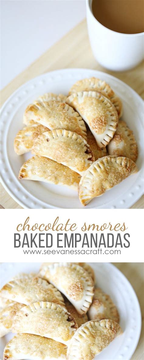 Chocolate Smores Baked Empanadas Dessert Simple Healthy Dessert