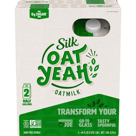 Silk® Oat Yeah™ The 0g Sugar One Oatmilk 2 64 Fl Oz Cartons Shop Market Basket