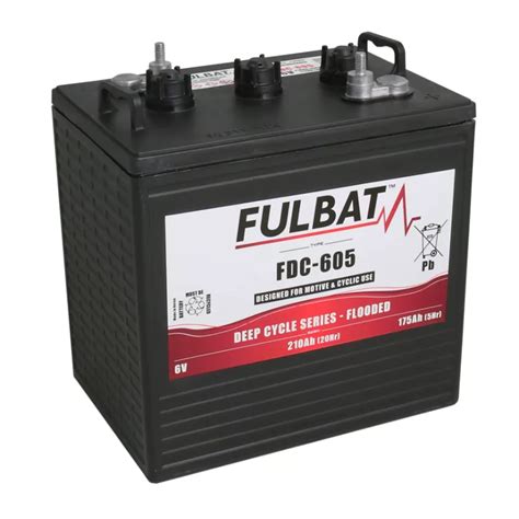 Batterie Deep Cycle Flooded Fulbat Fdc 605 6v 210ah Batteries De