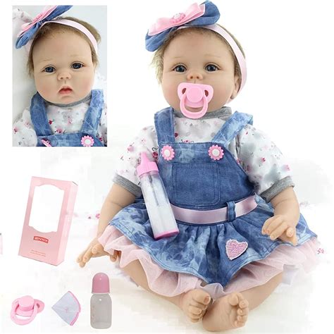 Ziyiui Realistic 2255cm Reborn Baby Dolls Real Life Soft Silicone