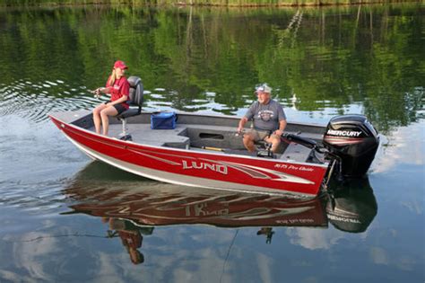 Outboard Small Boat 1675 Pro Guide Lund Sport Fishing Aluminum