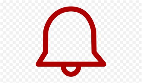 Red Notification Bell Icon Png Symbol Red Notification Bell