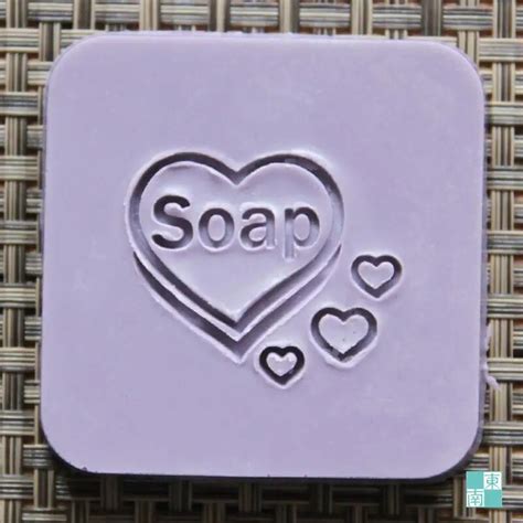 Free Shipping Love Heart Handmade Pattern Mini Diy Soap Stamp Soap