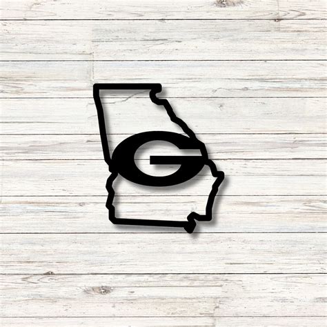 Custom Metal Georgia State Signhome Decorliving Decor T Etsy