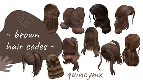 Heyy guys here are 50 black roblox hair codes you can use on games such on bloxburg how to use them! aesthetic brown hair codes | bloxburg | roblox - YouTube