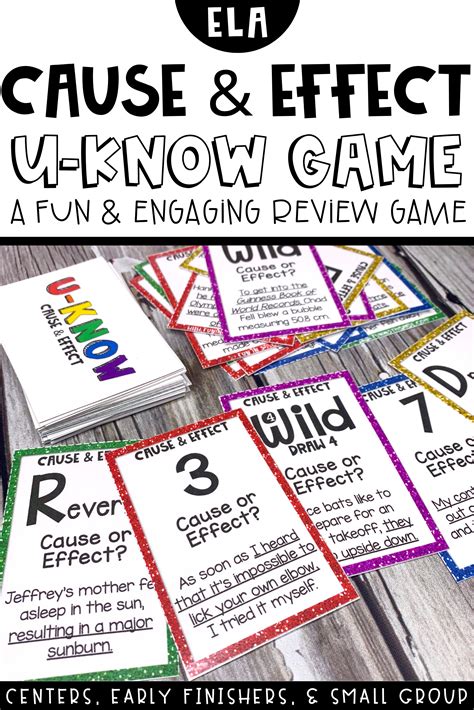 Cause And Effect Game U Know Cause And Effect Review Game Review