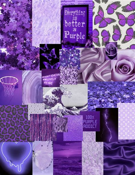 Purple Collage Aesthetic Collage Aesthetic Iphone