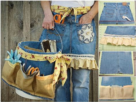 Diy Repurpose Old Jeans Into Garden Apron And Tool Caddy Archives I