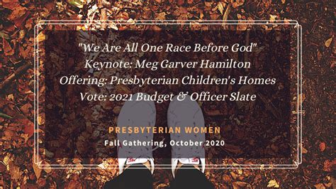 2020 Pw Fall Gathering Grace Presbytery