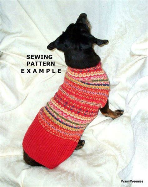 Diy Pattern Dachshund Sweaters And Snoods For Sewing Dachshund