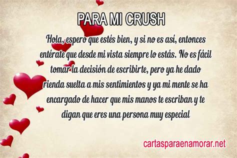 Carta De Amor Para Crush