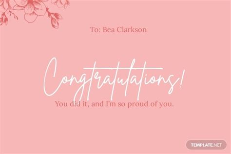 Wedding Congratulations Card Template Illustrator Word Apple Pages